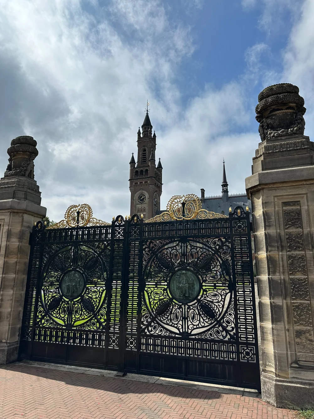  The gates were amazing, so ornate and the gold on top was shining in the sun. 