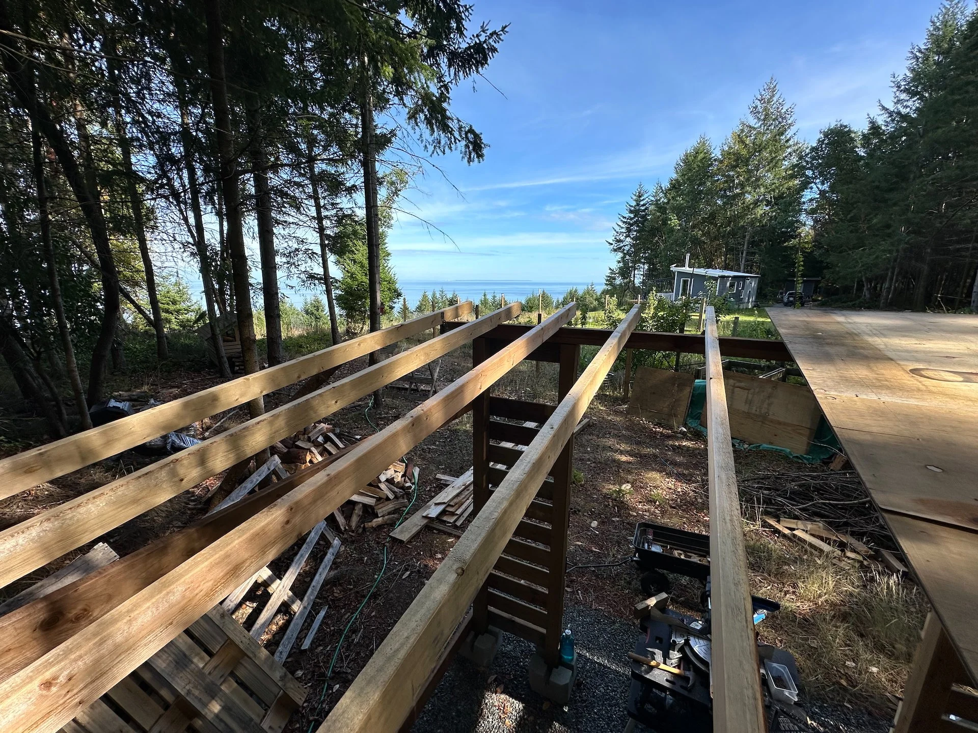  The main goal was to try and get the roof finished. 