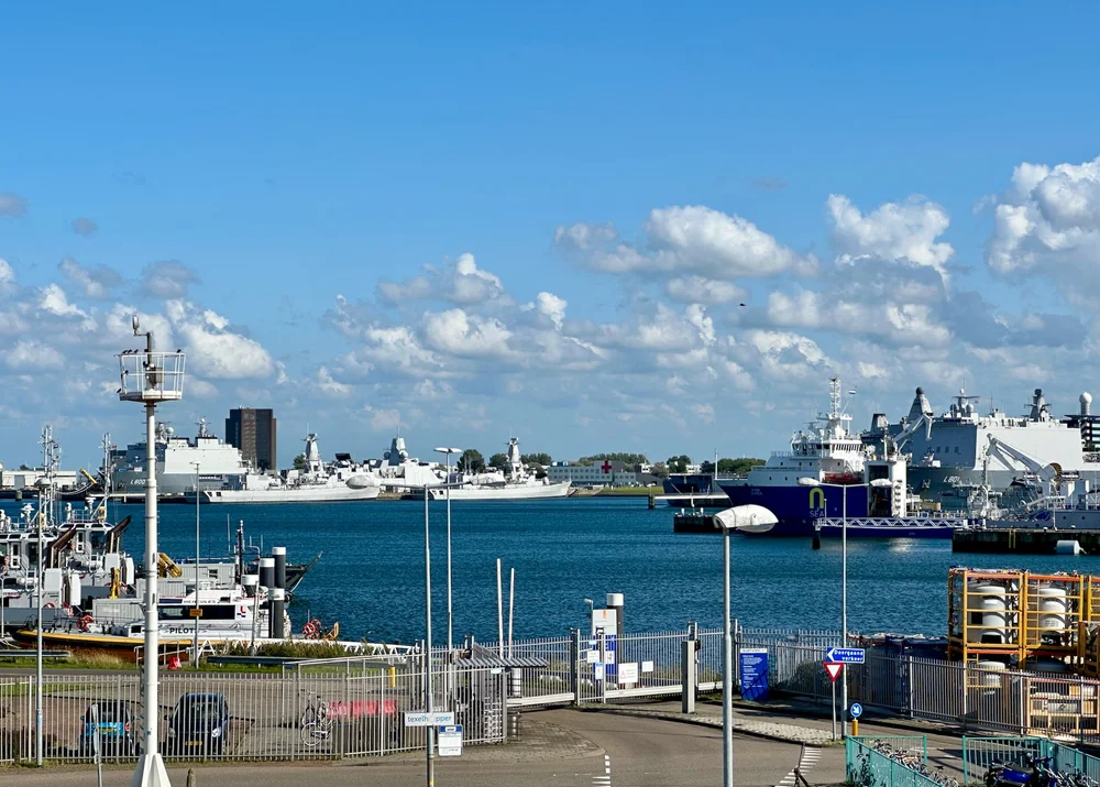  Den Helder is a major navy port, so there were lots of Dutch warships in the port.  