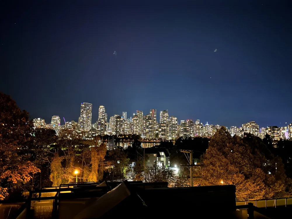  From home there was no sign of them - too much light pollution over the city. 