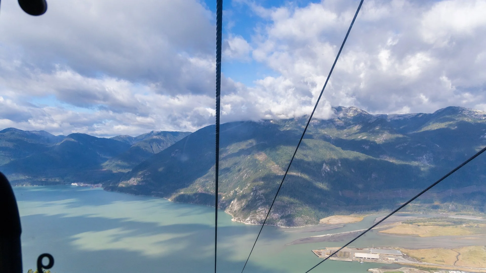 We had a pretty nice start to the day as we headed up the gondola. The sun was shining, but it was a bit cooler than I had planned for.