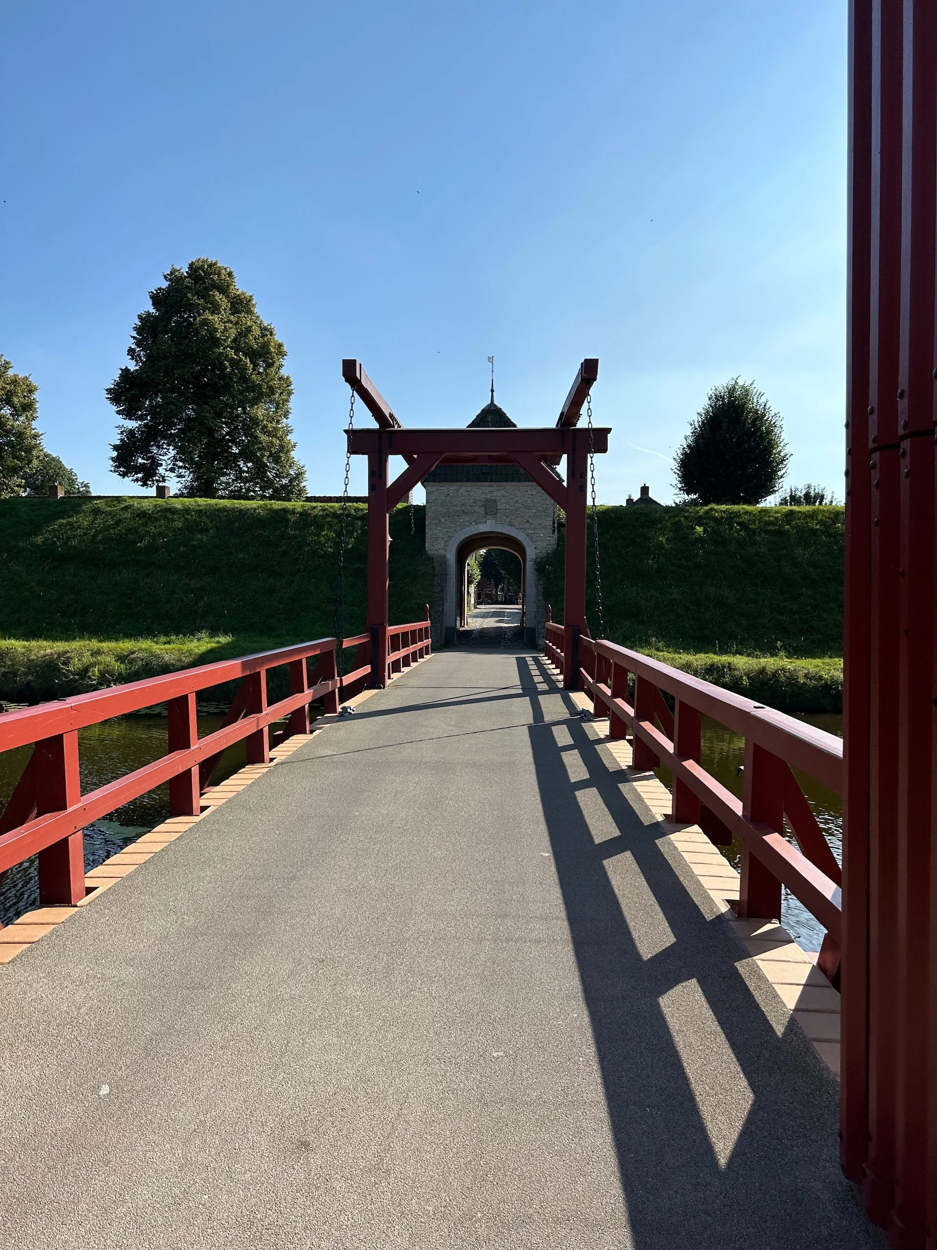  You wouldn’t have thought it in just looking at it, but cars enter and exit the town over this bridge as well. 