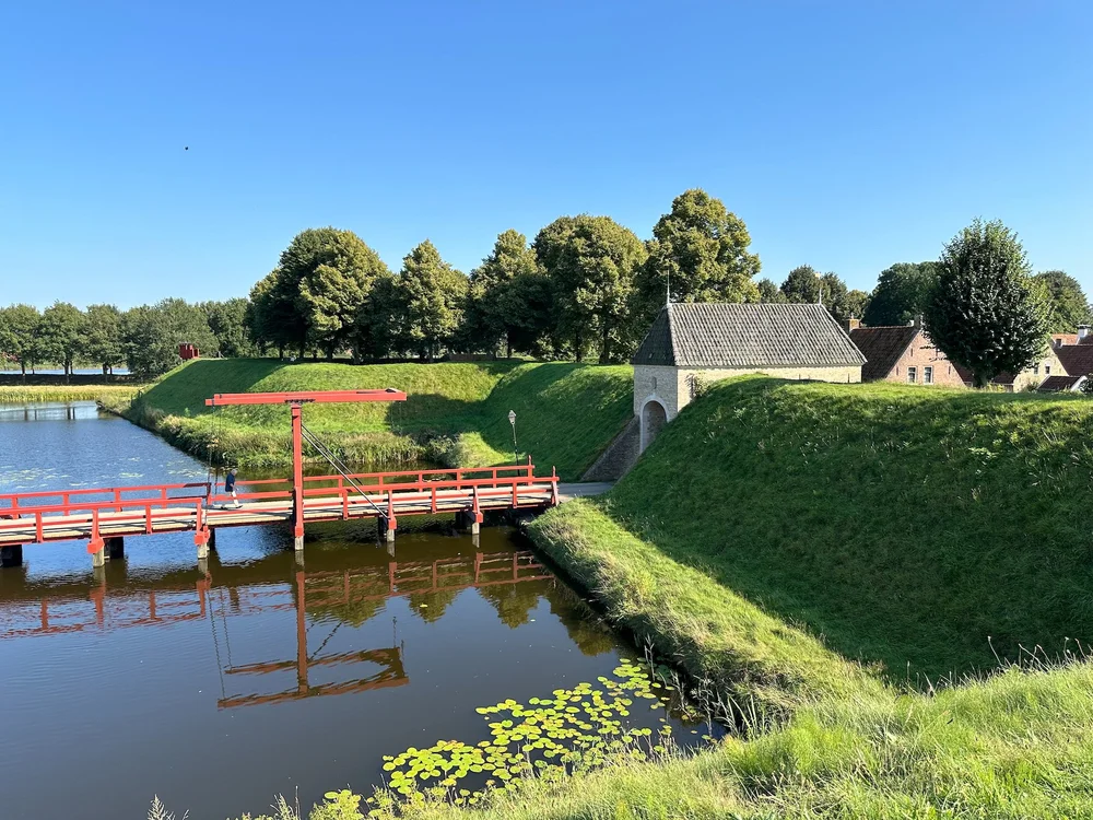  A better view of the moat and embankment.  