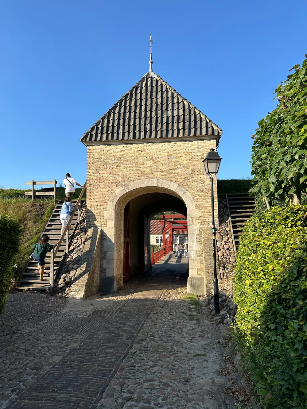  One of the gates, from the other side. We headed up to walk along the fortifications.  