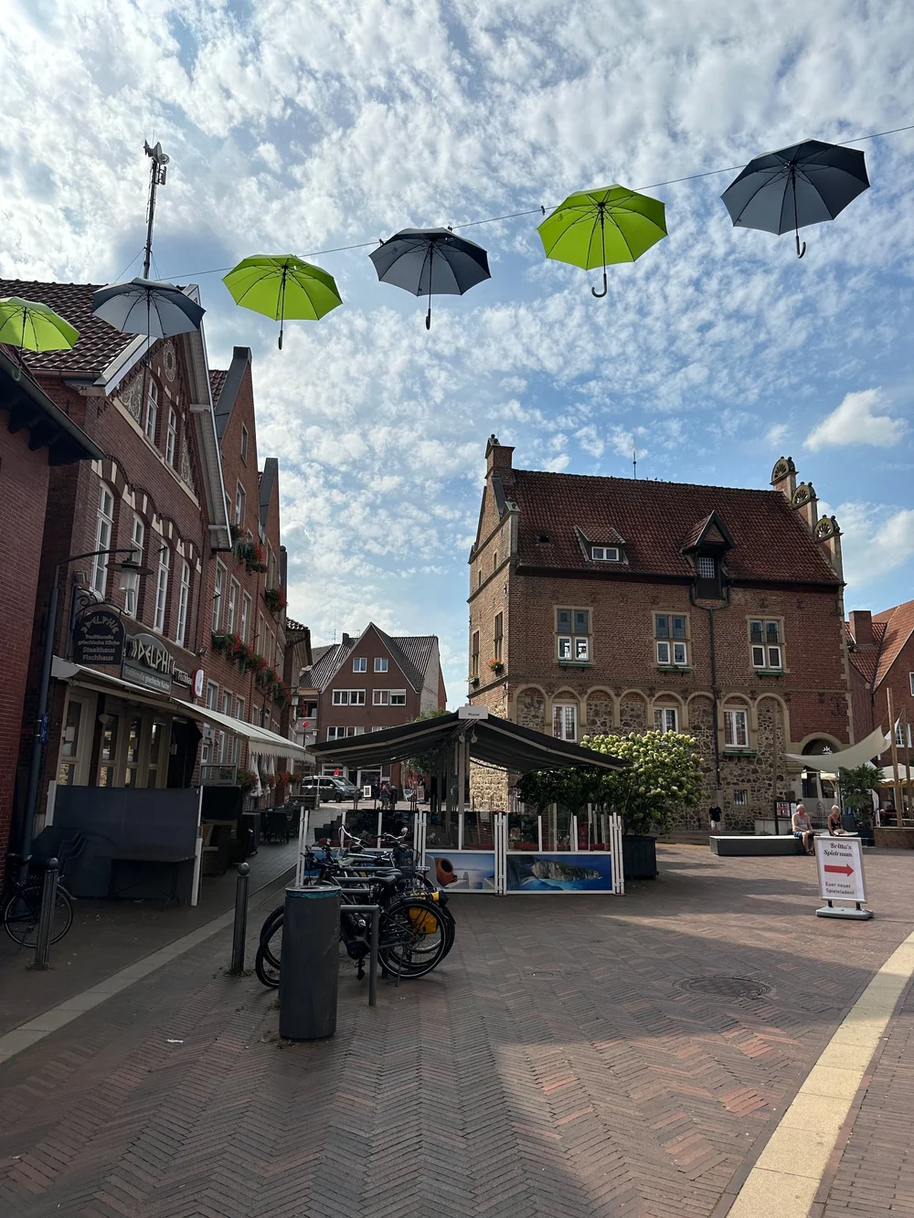  Throughout the town they had these umbrella art displays/decorations. I’m not sure why, but it was interesting.  
