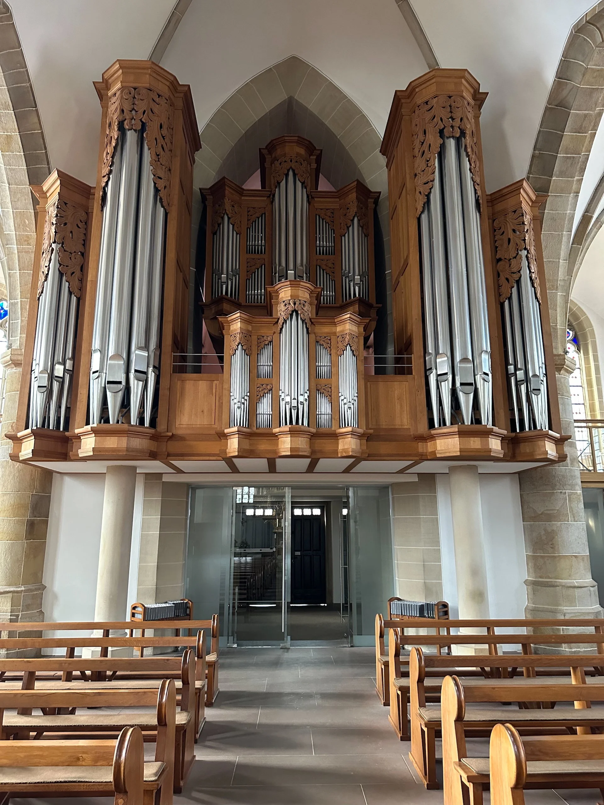  It don’t think it was all that old - we went inside, and the pipe organ was much more modern looking, but it was still beautiful.  
