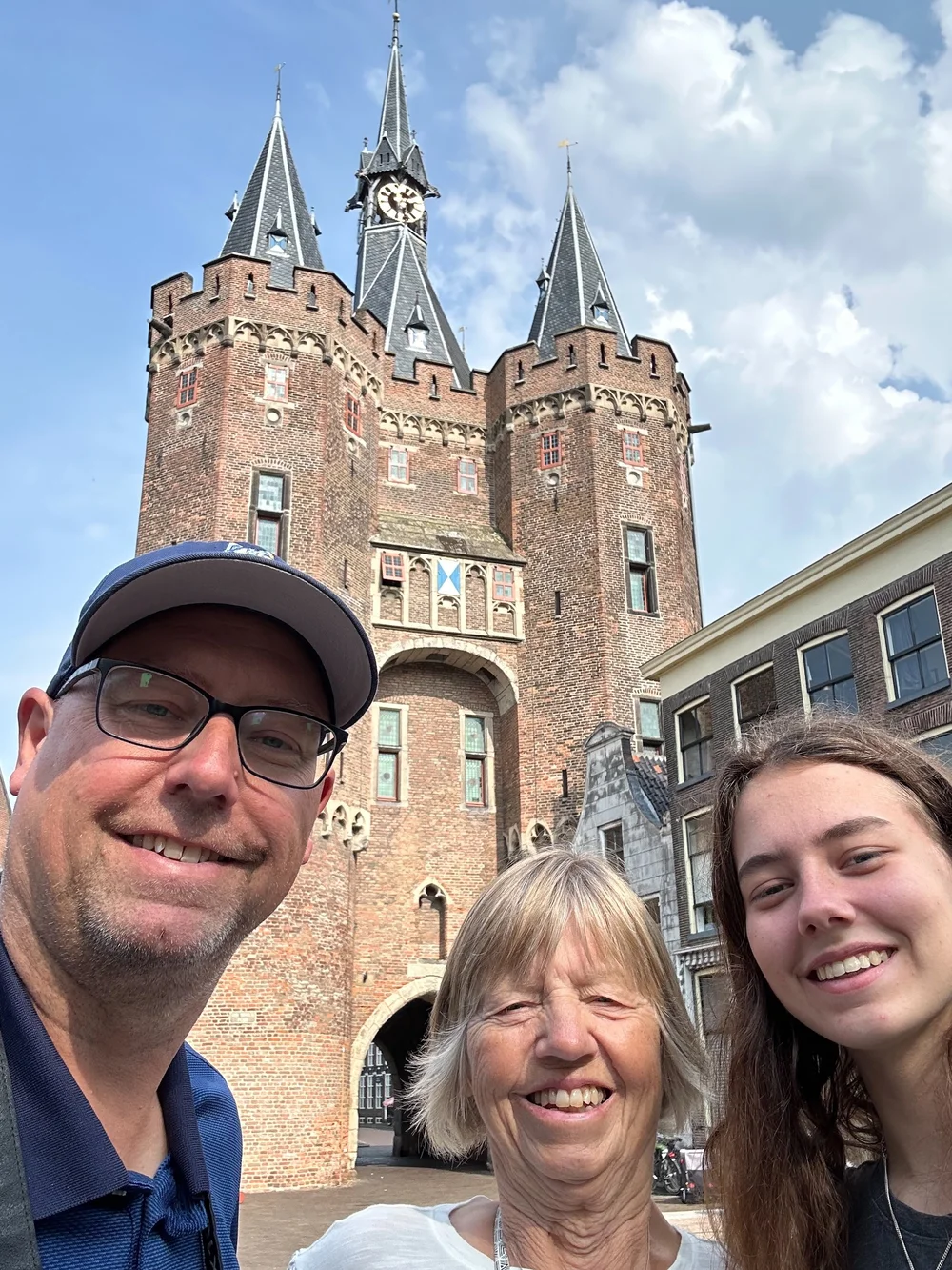  Out front of the old gate. 