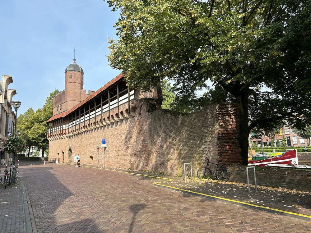  One of the larger segments of the old city walls that were still intact.  