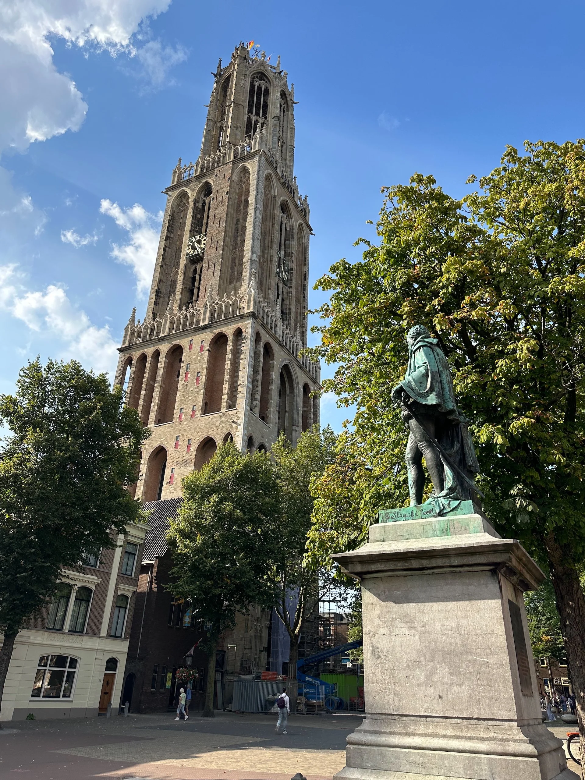  From the square at the base of the tower. 