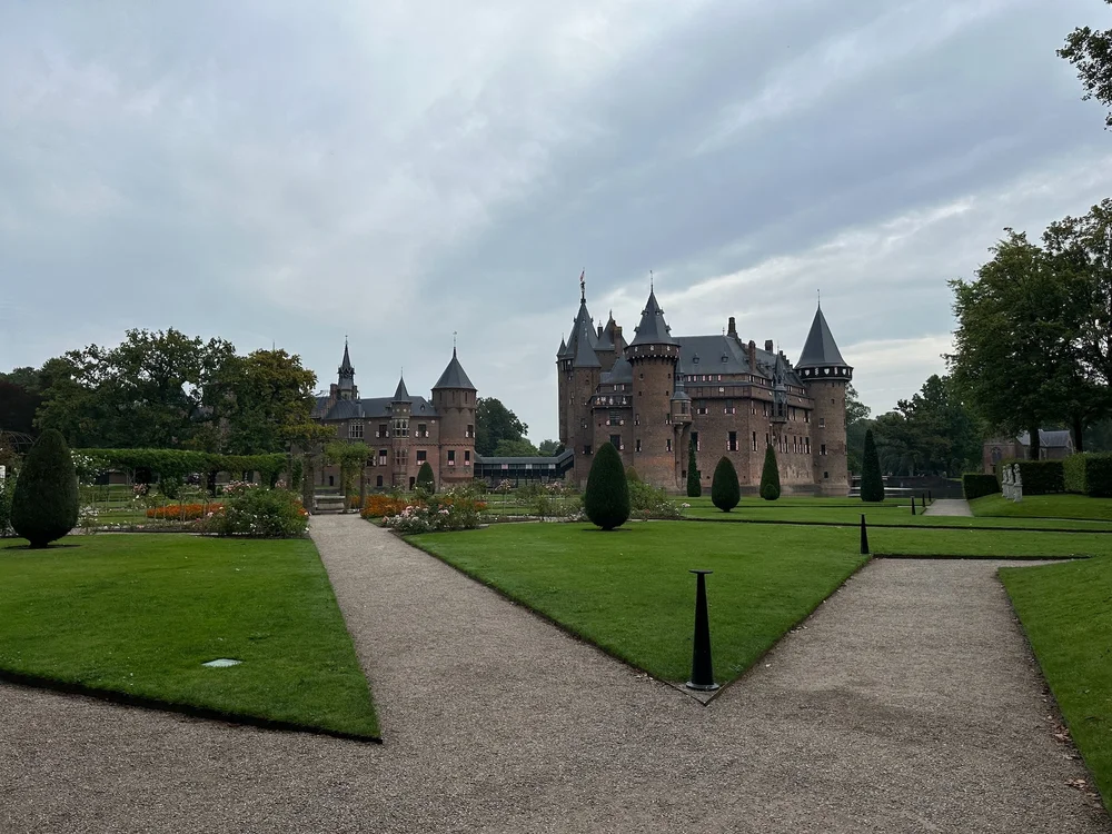  A view of the castle and the rose gardens out front.  