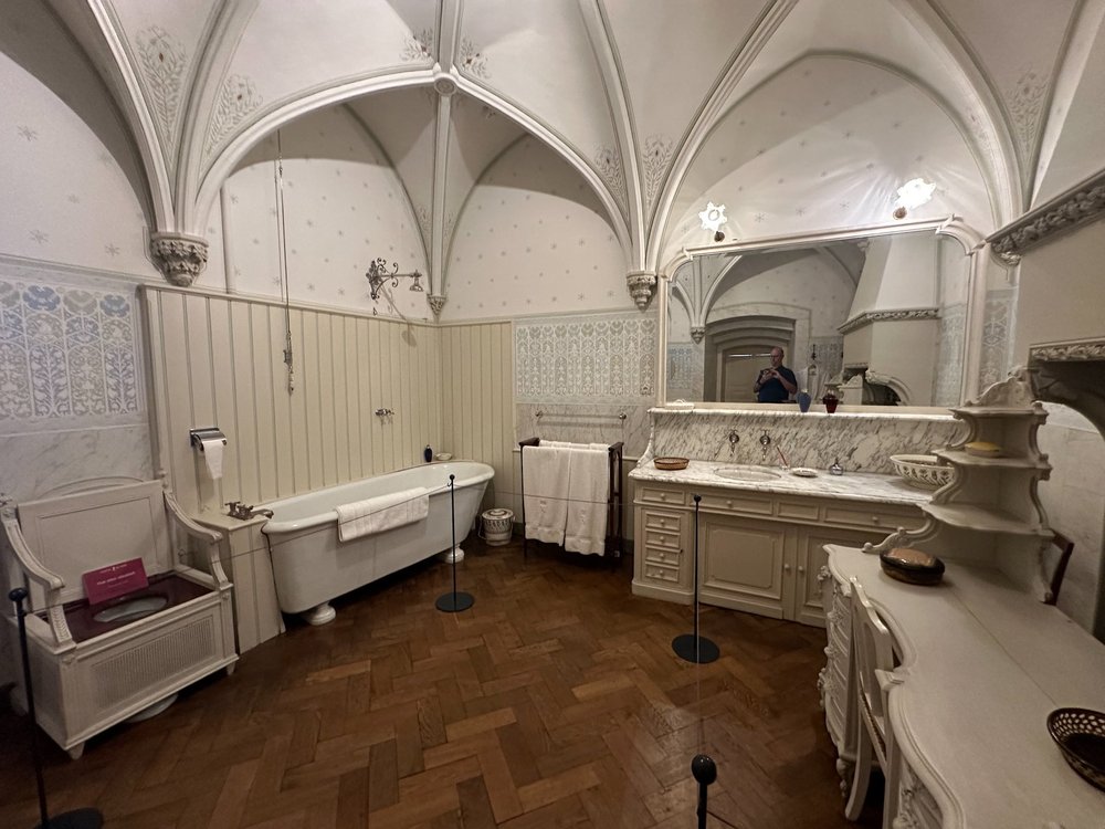  This was a bathroom that was set outside one of the bedrooms.  