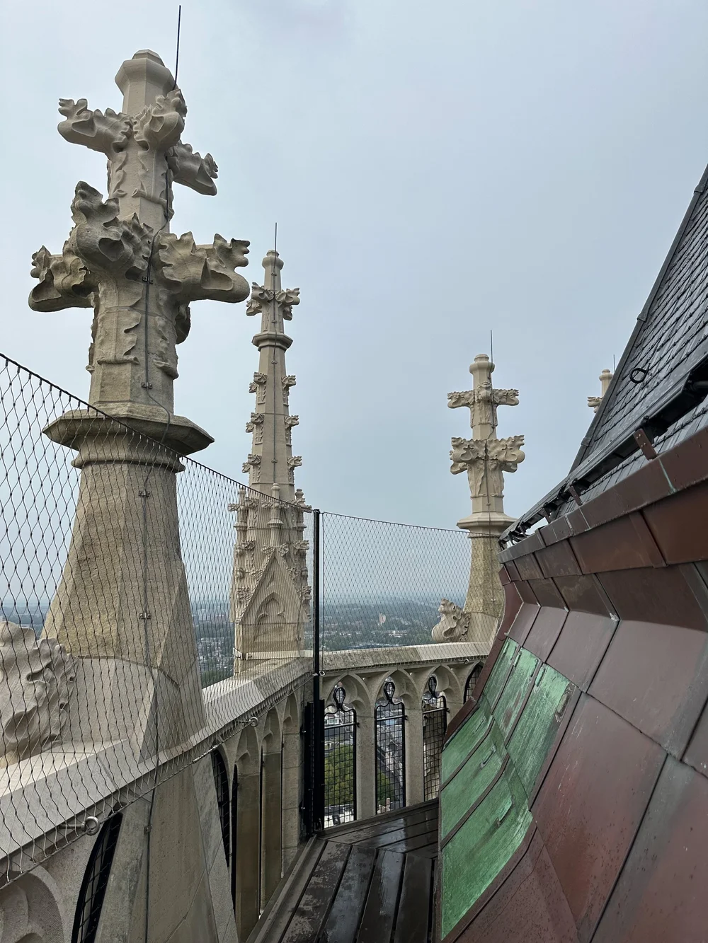 The very top of the tower. It would have been nice, if the weather had behaved a little better.  