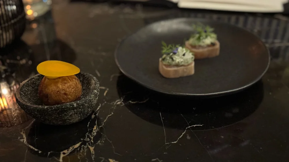  A couple of our initial appetizers.  