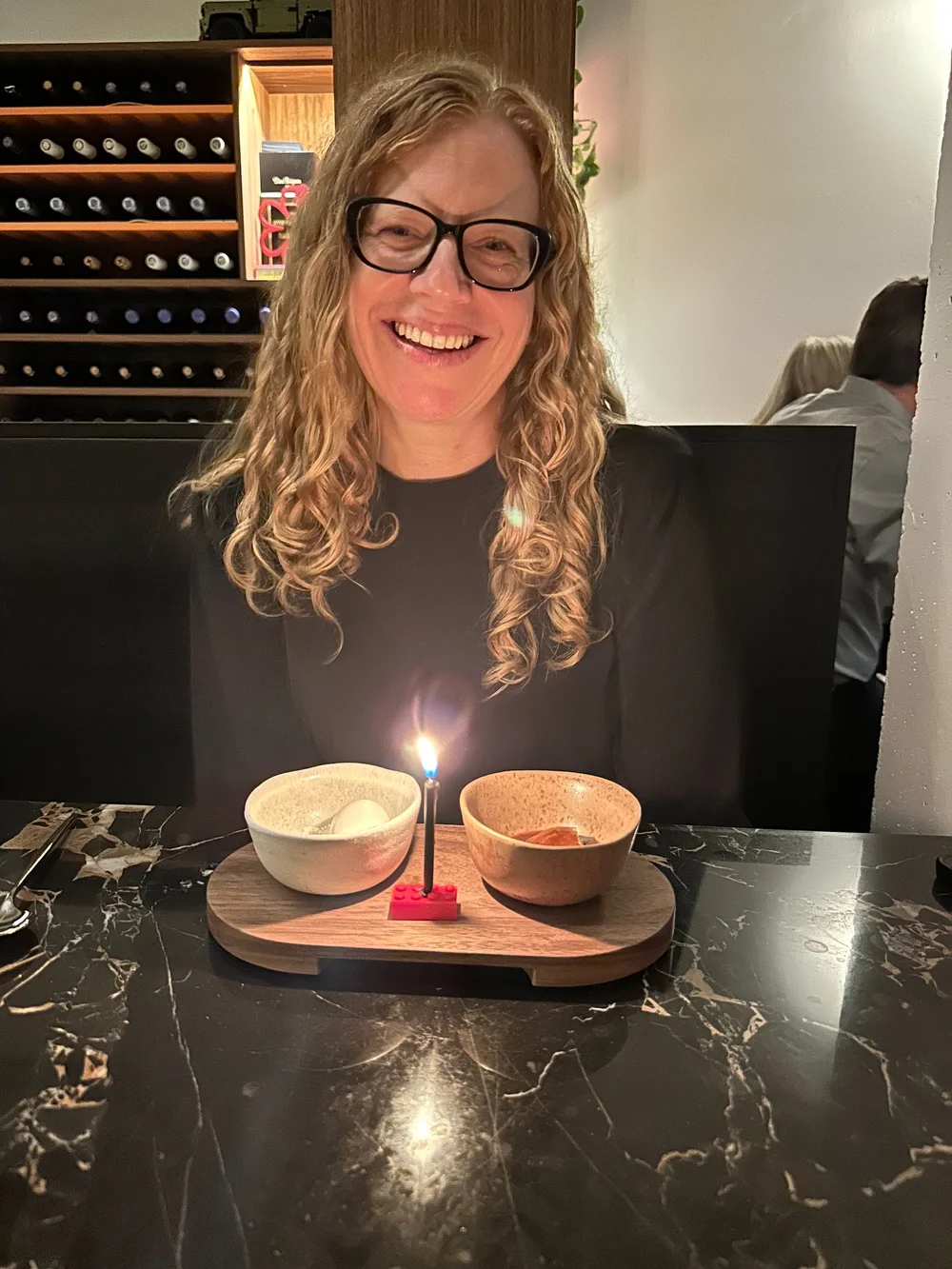  The ice cream and cake came separately, and you mixed them yourself. It was interesting, if a bit too salty (ice cream).  