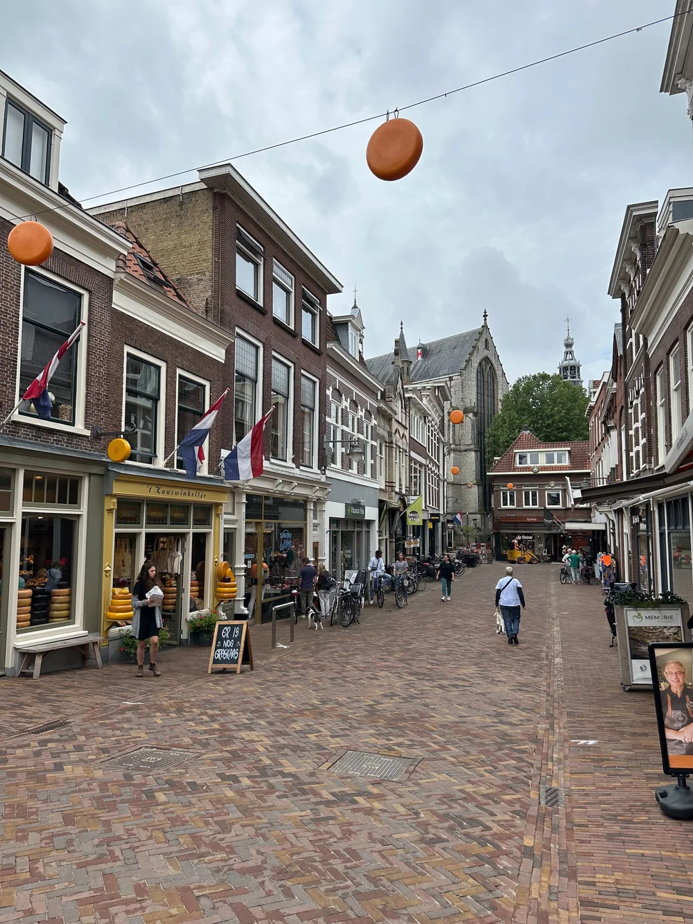  One of the side streets in Gouda.  