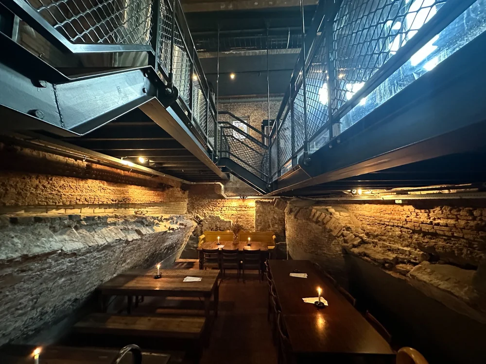  I really like how they were able to preserve the old, but still build some new space and incorporate the two.  