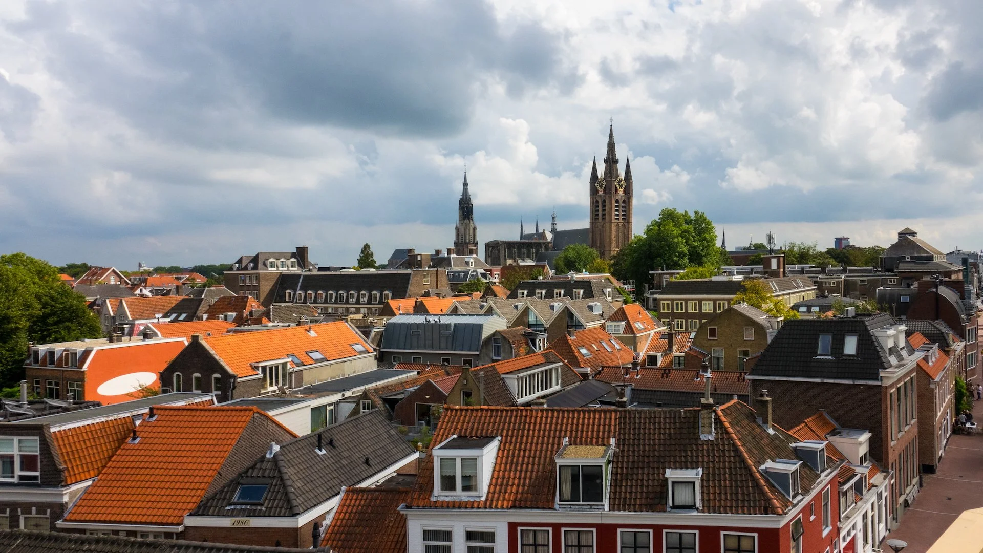  From up on the windmill, the extra elevation gave a nice view over the town. 