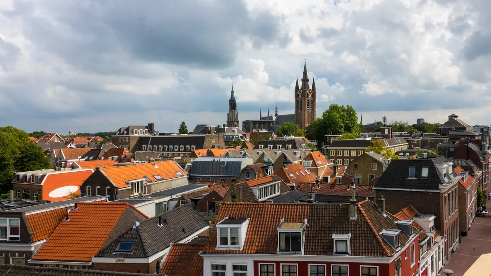  From up on the windmill, the extra elevation gave a nice view over the town. 