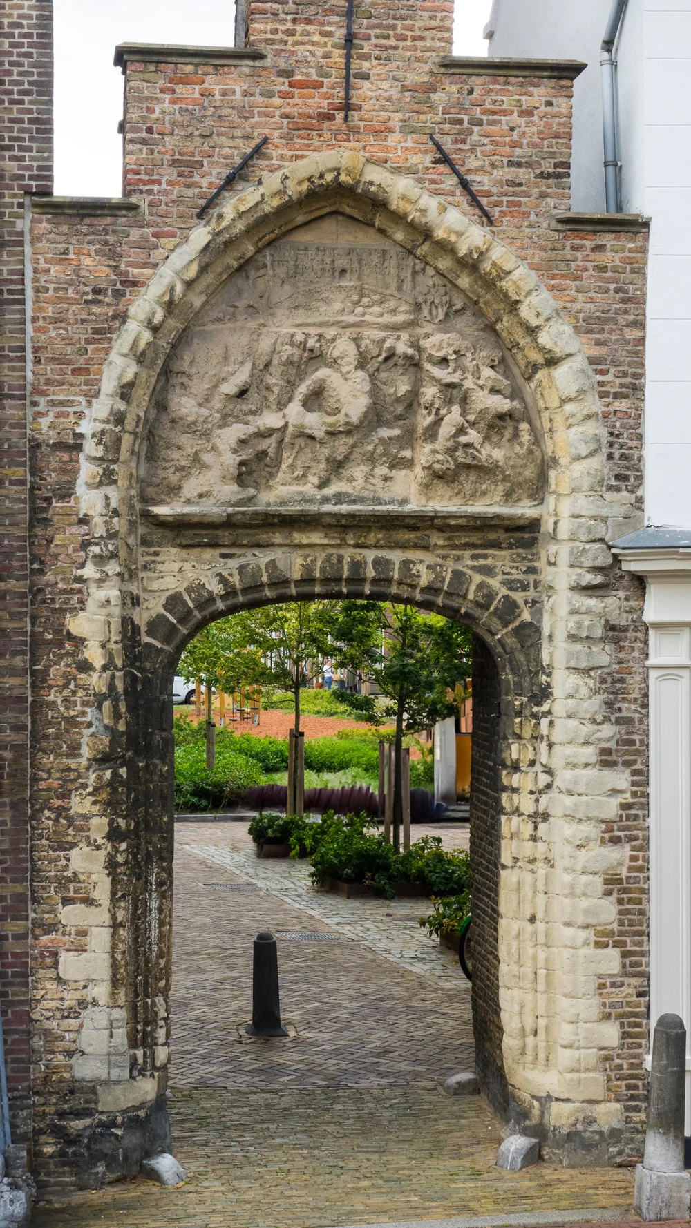  We found this amazing old gate, looking through onto a courtyard.  