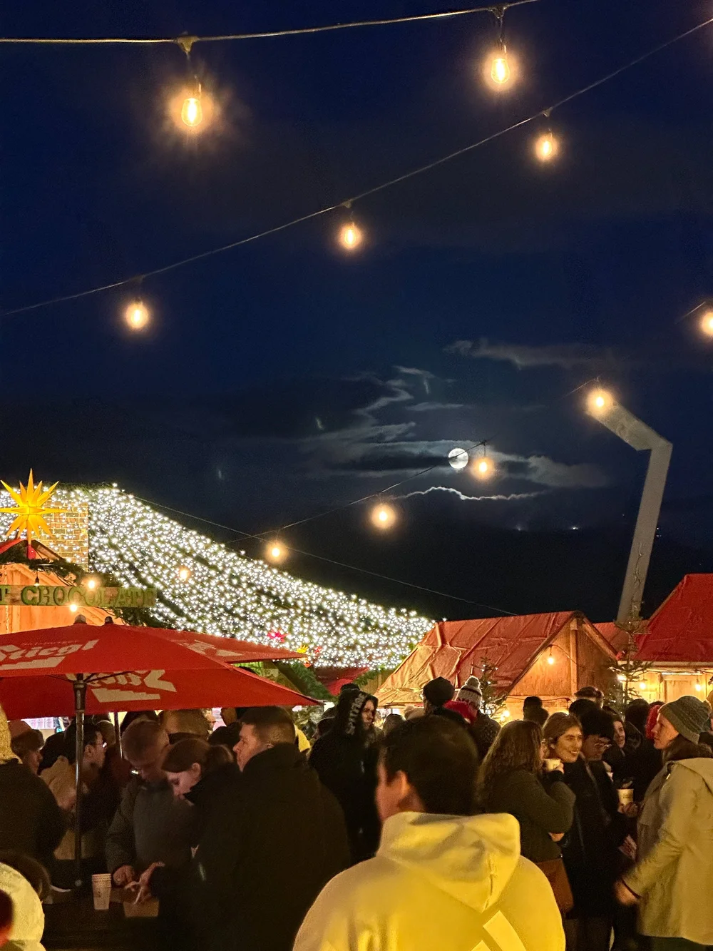  It was a nice, clear night with a full moon! 