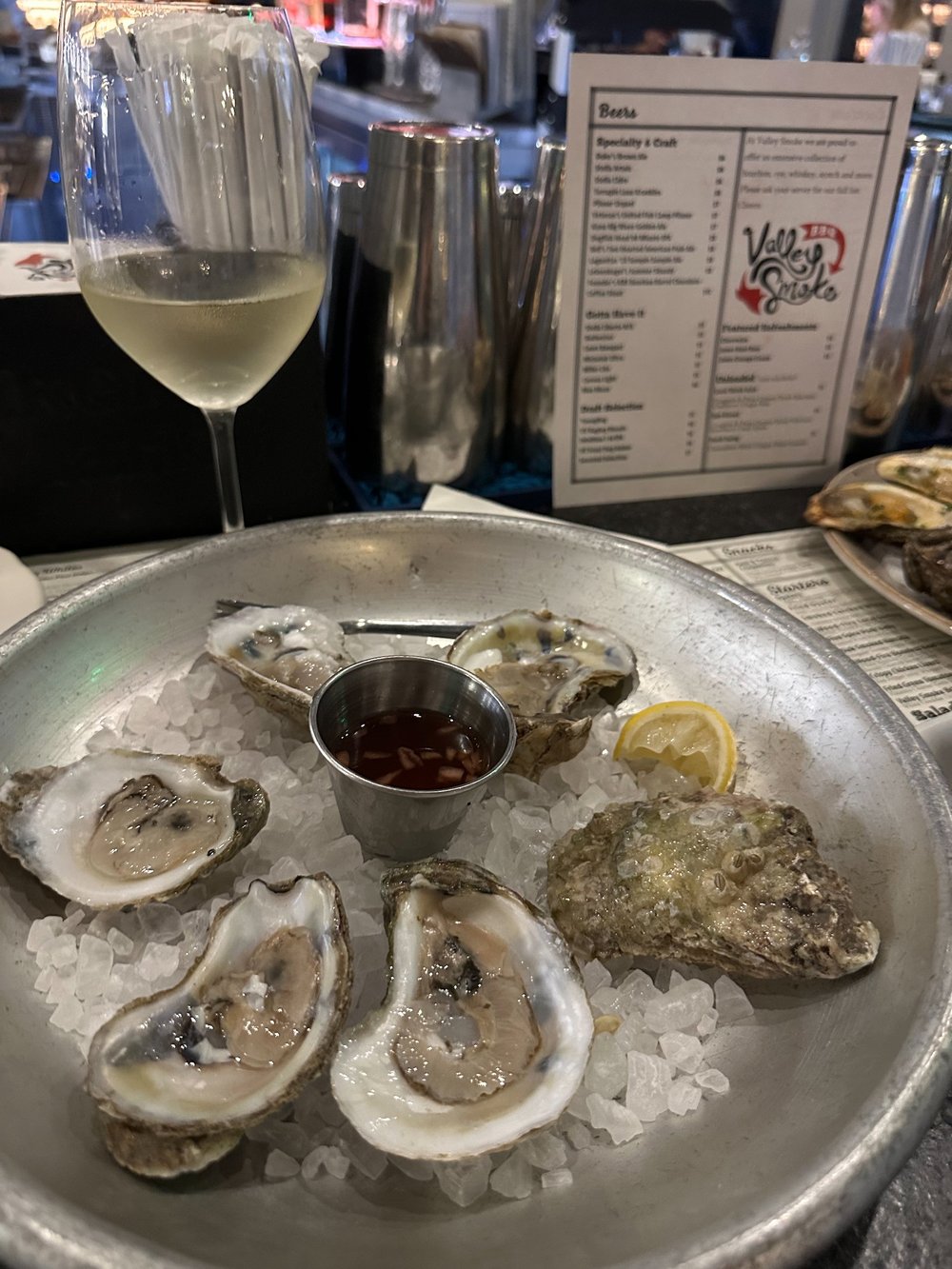  The oysters were pretty good! 