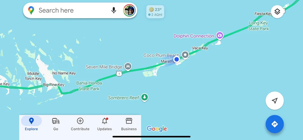  I took some screen shots as we made our way along the highway. 