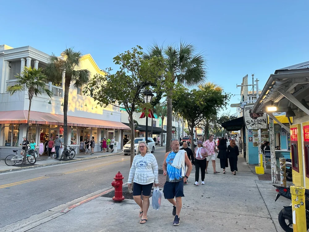  A pretty typical view of downtown Key West. 