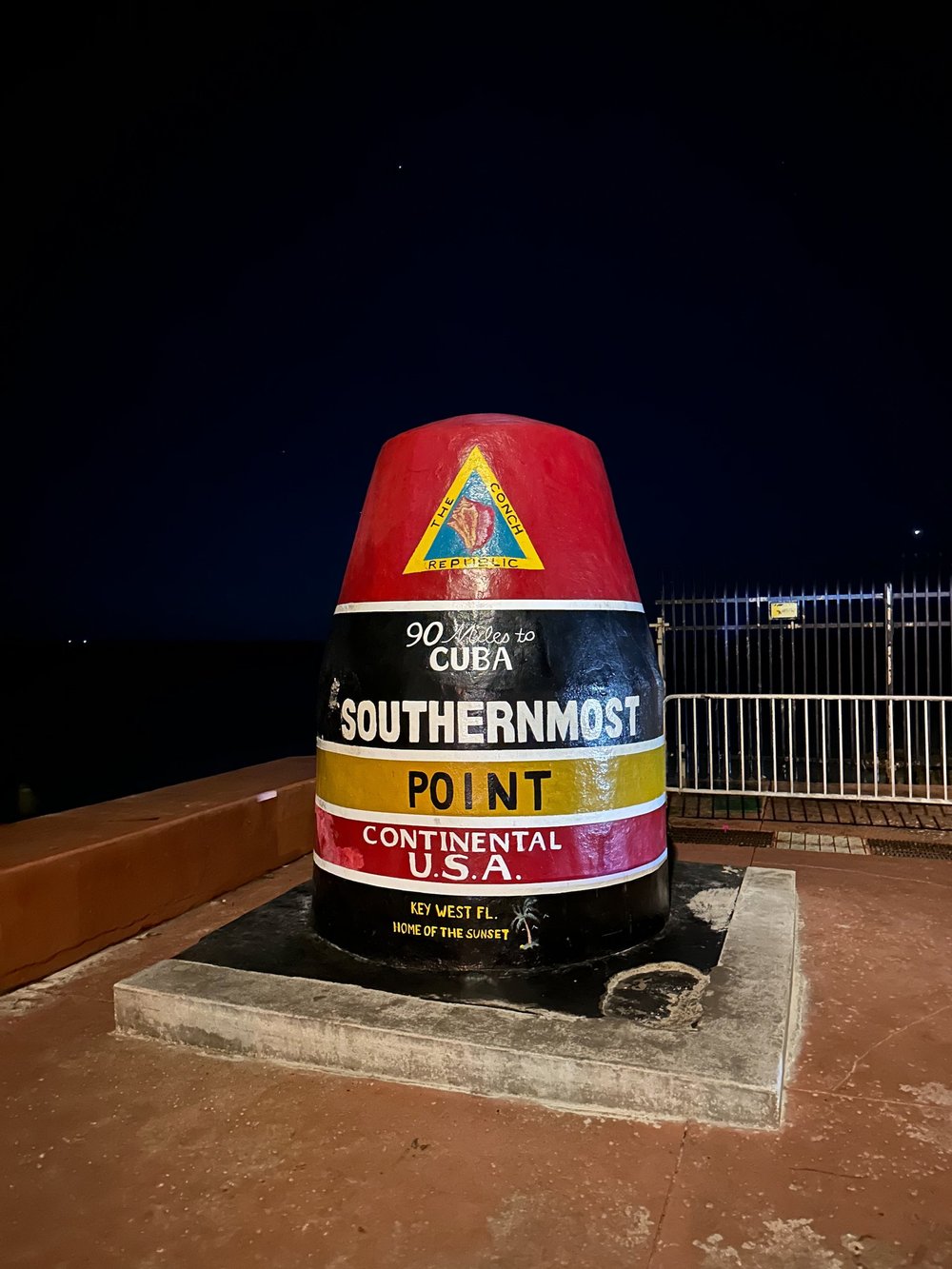  As the sign says - you can’t get any further south.  