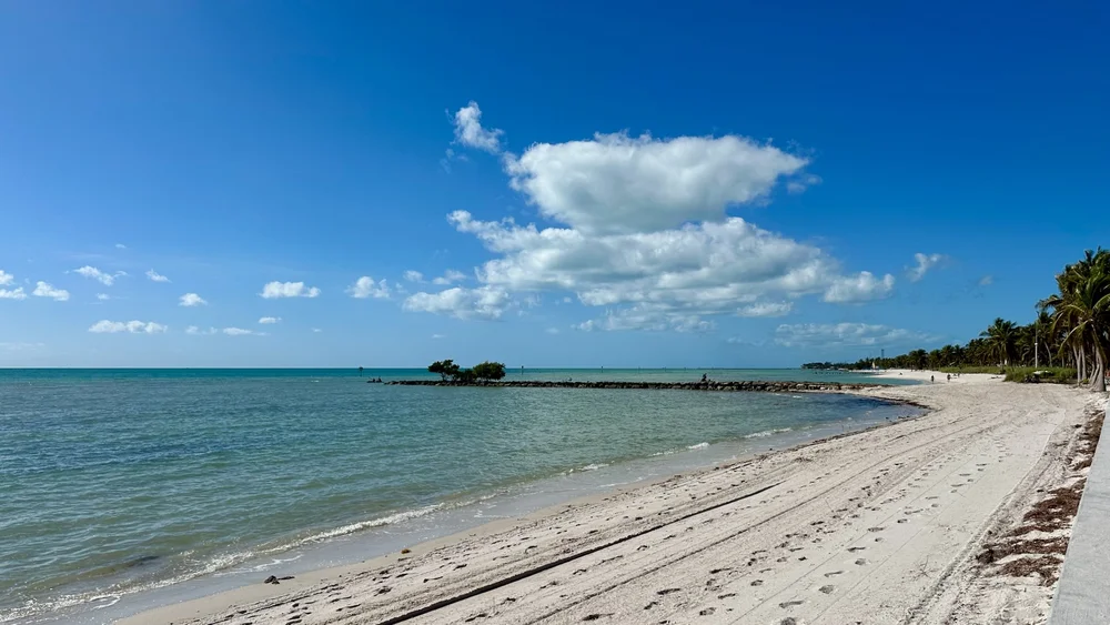  The beach across and up the road from the hotel. Sadly enough, I did not get in the ocean once! 