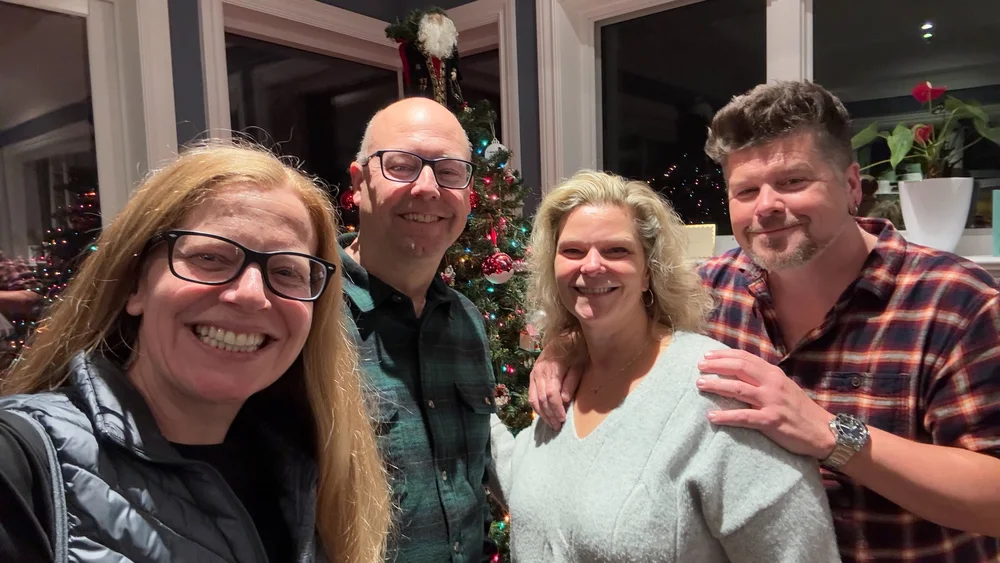  It’s always good to catch up with friends over the holidays. 