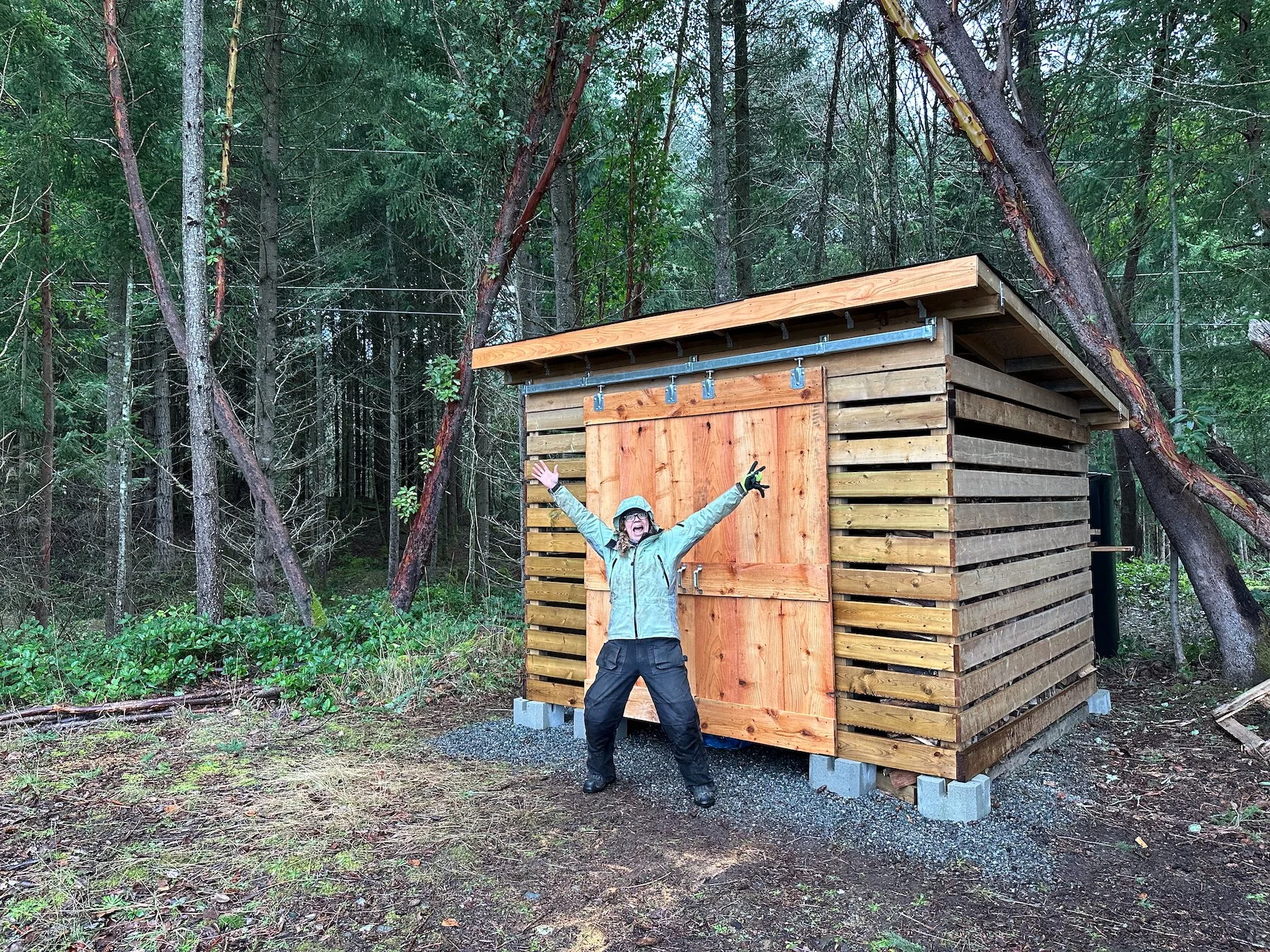 Justine was pretty excited that it was done - another project off the list!