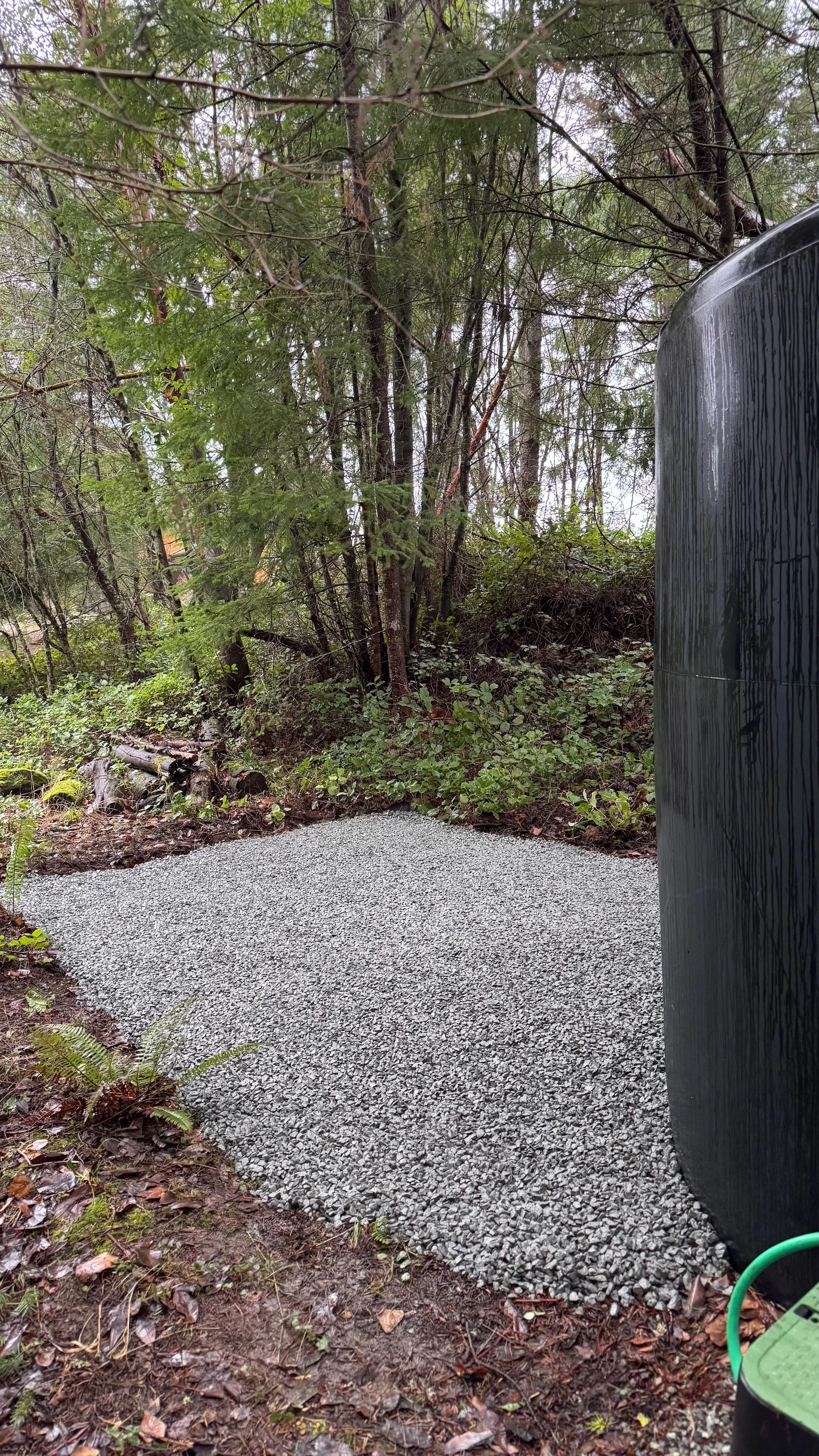 All set for another tank to be brought in.