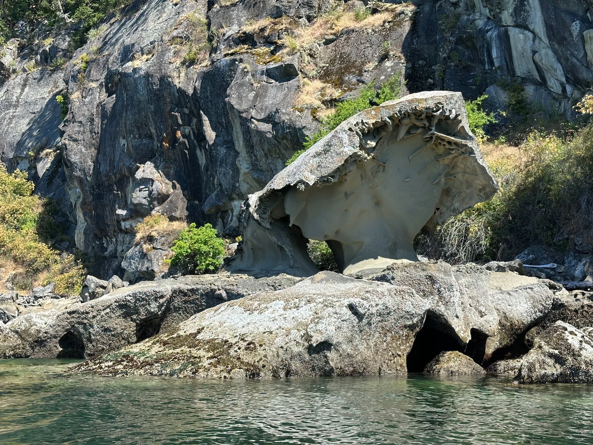  Eventually, you get cool formations like “Mushroom Rock”.  