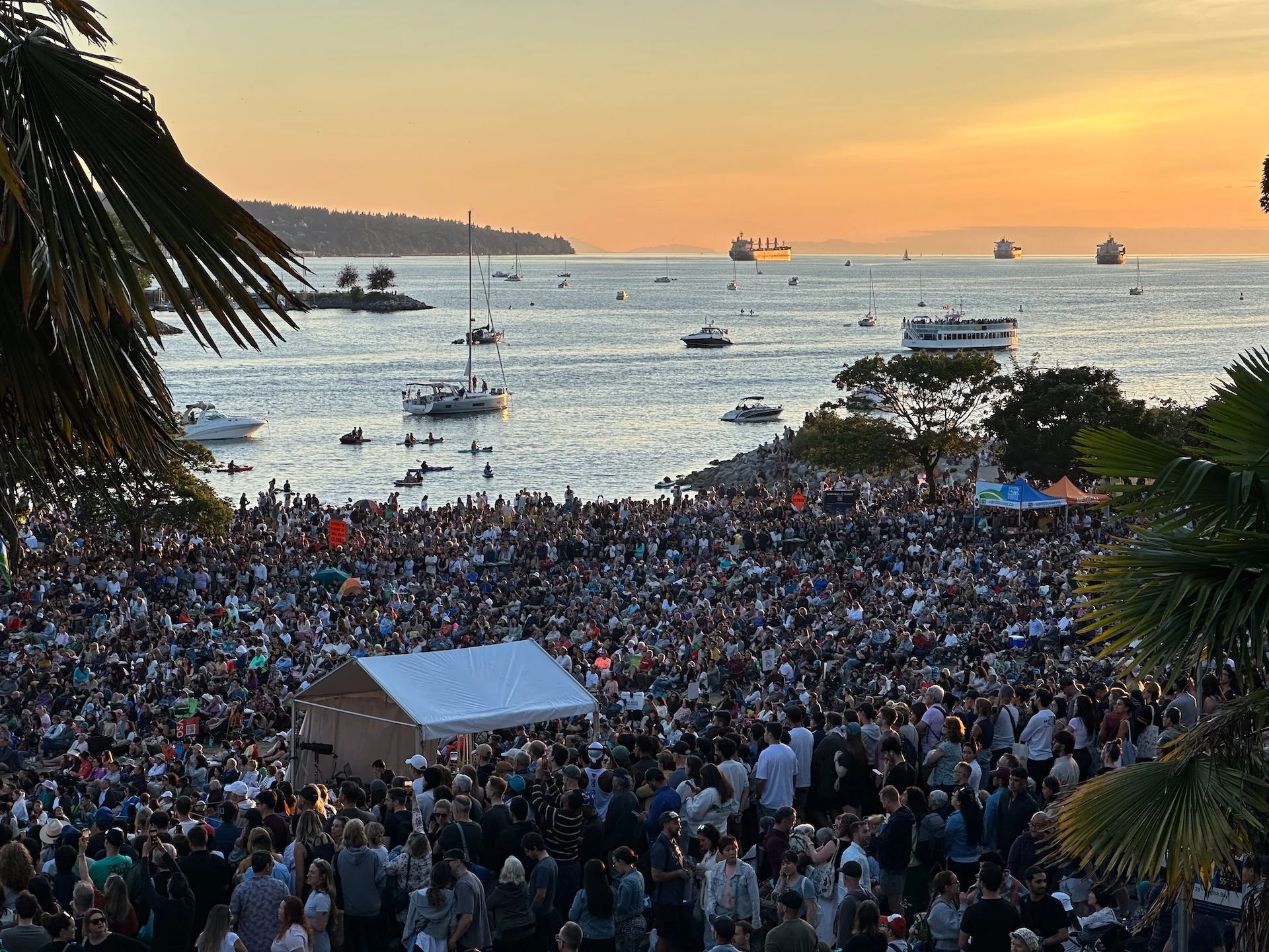  We had a beautiful sunset to go along with the music. 