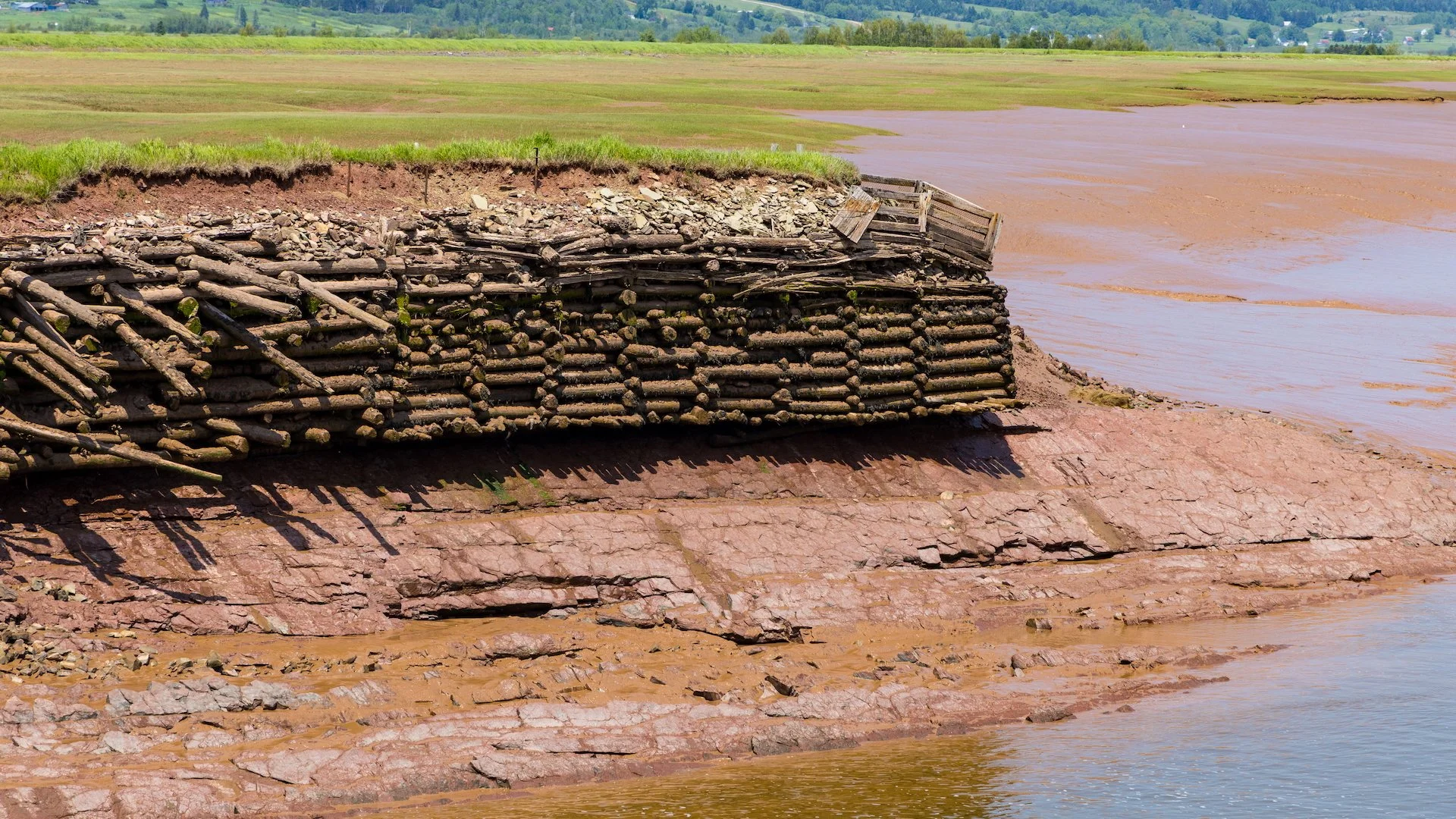  The way they had shored up the banks was crazy! 