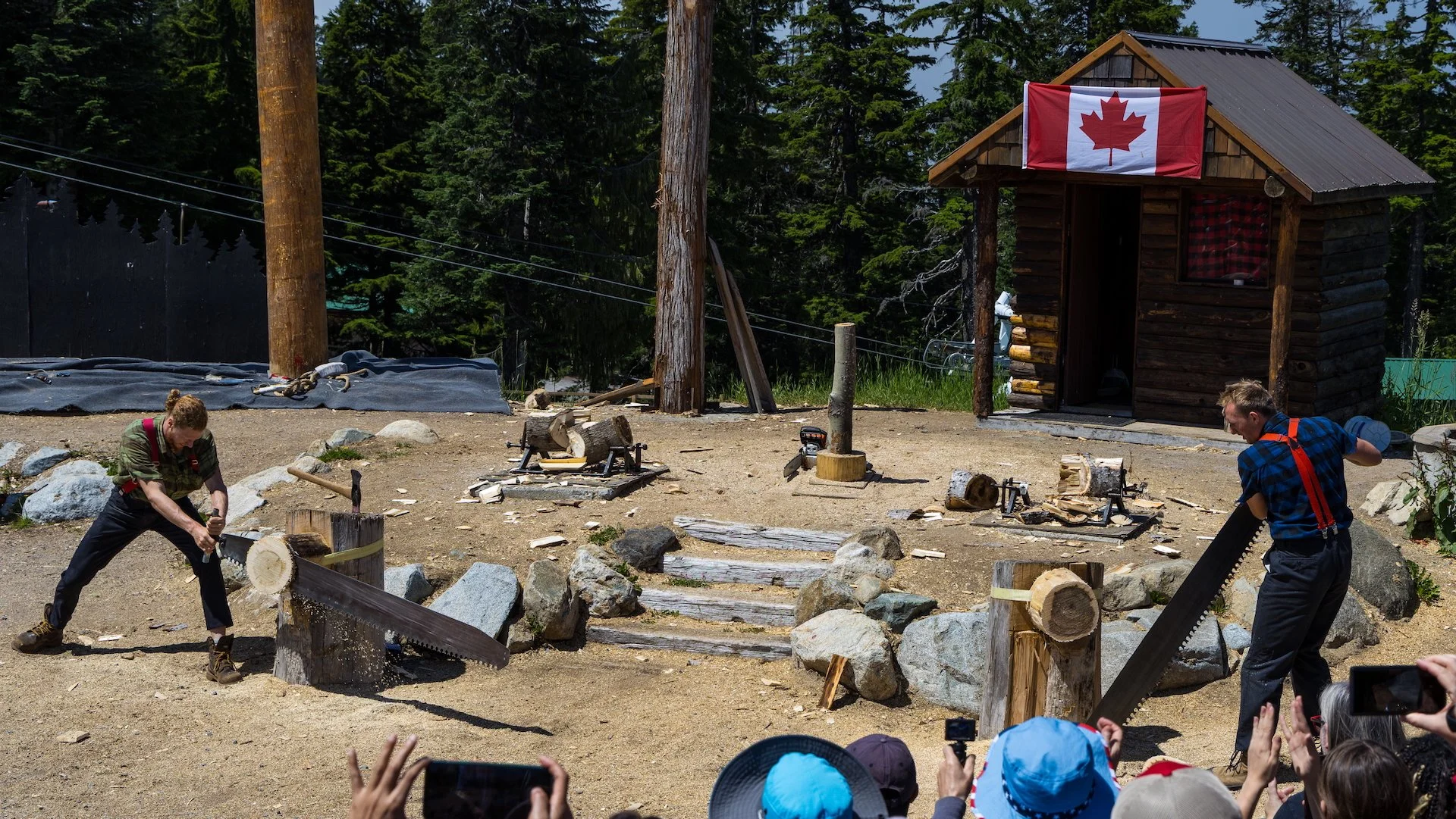  There were all sorts of contests that the two (very entertaining) lumberjacks participated in. 