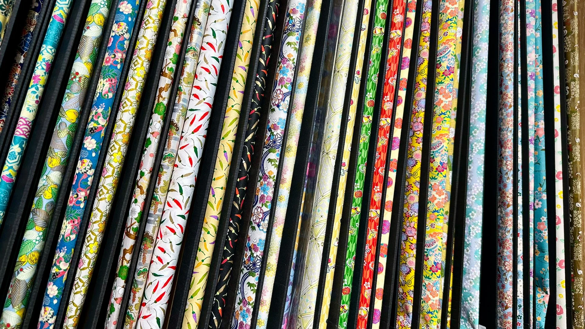  There was also a full wall of handmade Japanese (I assume) paper in these big sheets. I’m sure some people back home would have loved some, but how do you transport it? 
