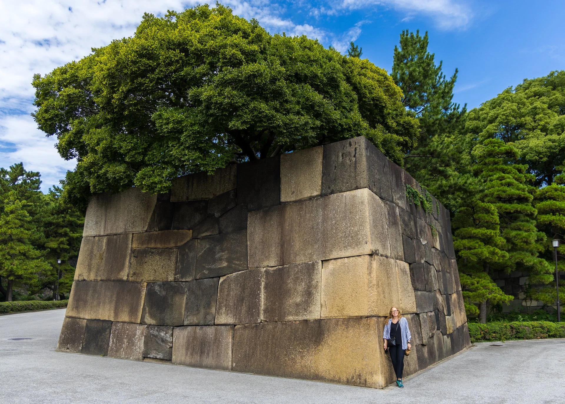  This gives you a sense of scale of the stones that were quarried and sculpted to build the fortification walls around the entire palace. 