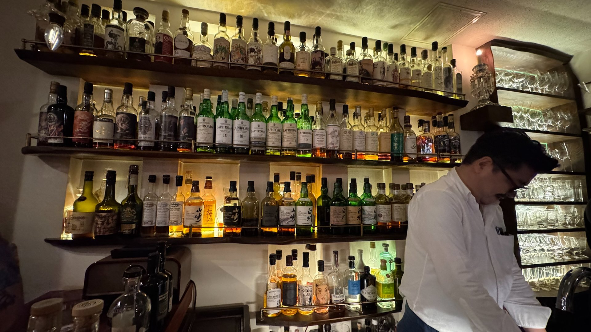  He had a pretty impressive collection, including some real rare finds. I was worried for the bill at the end of the night. 