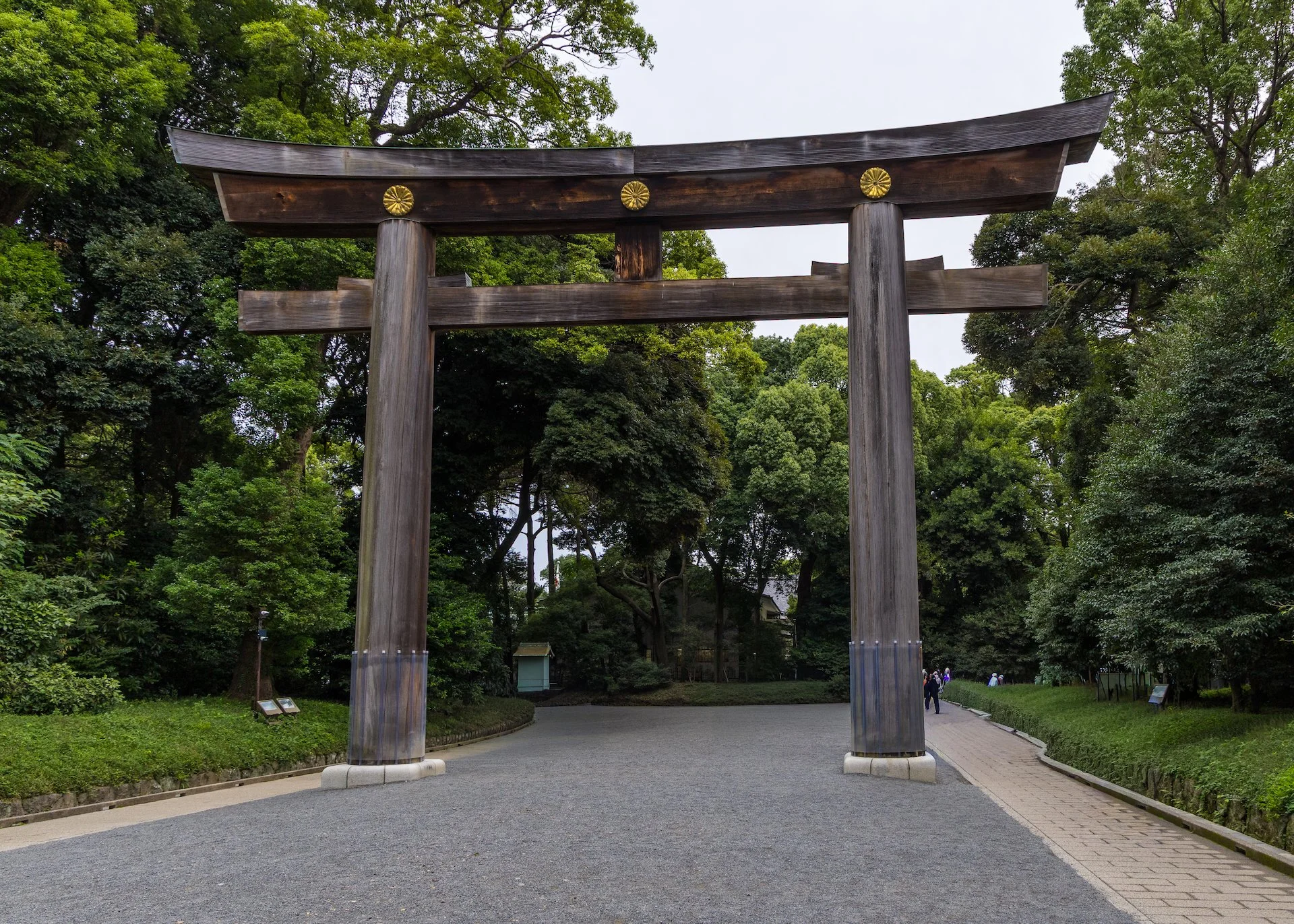  Leaving through a second torii gate. 