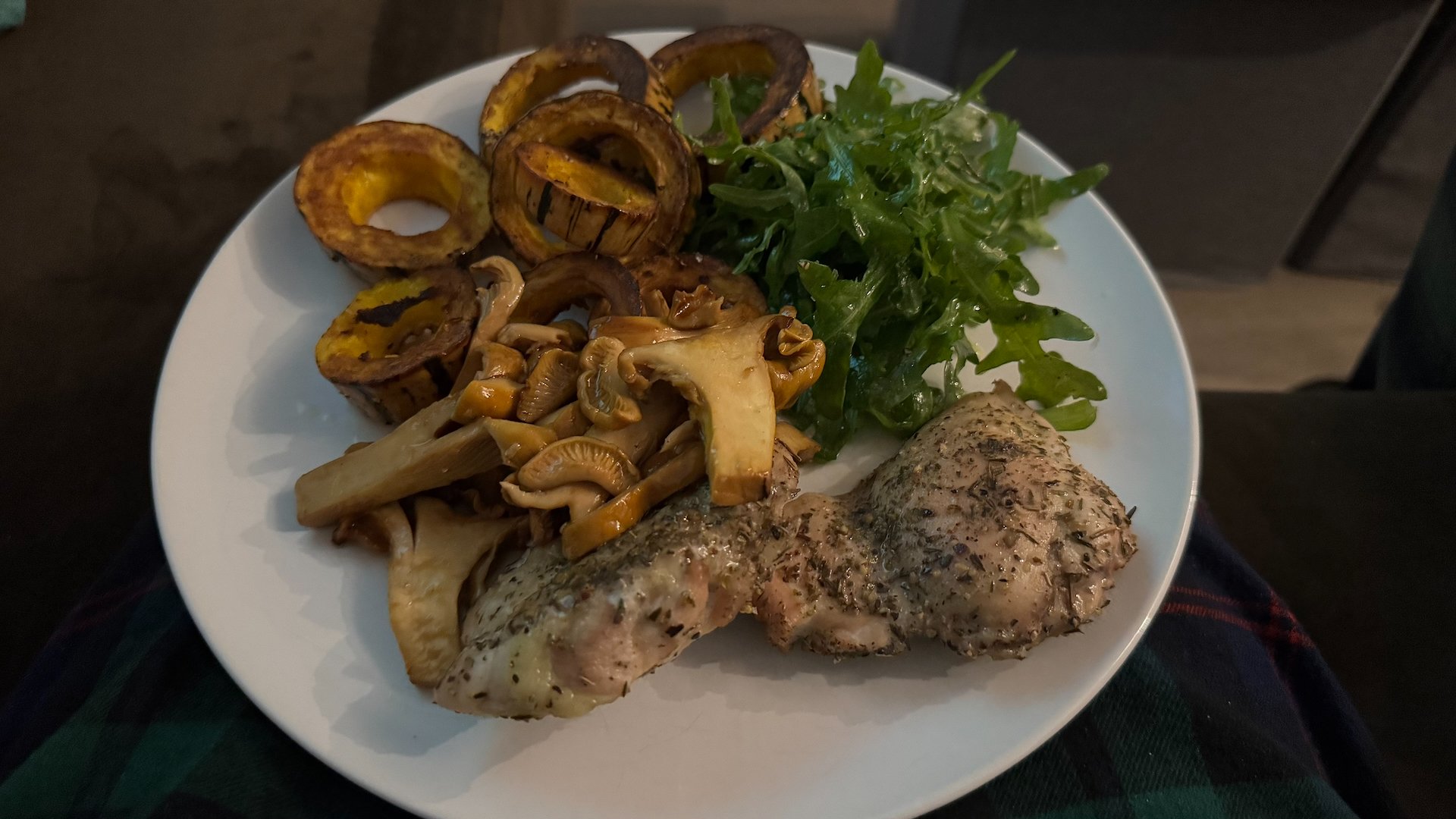  The finished product - including squash from the garden. 