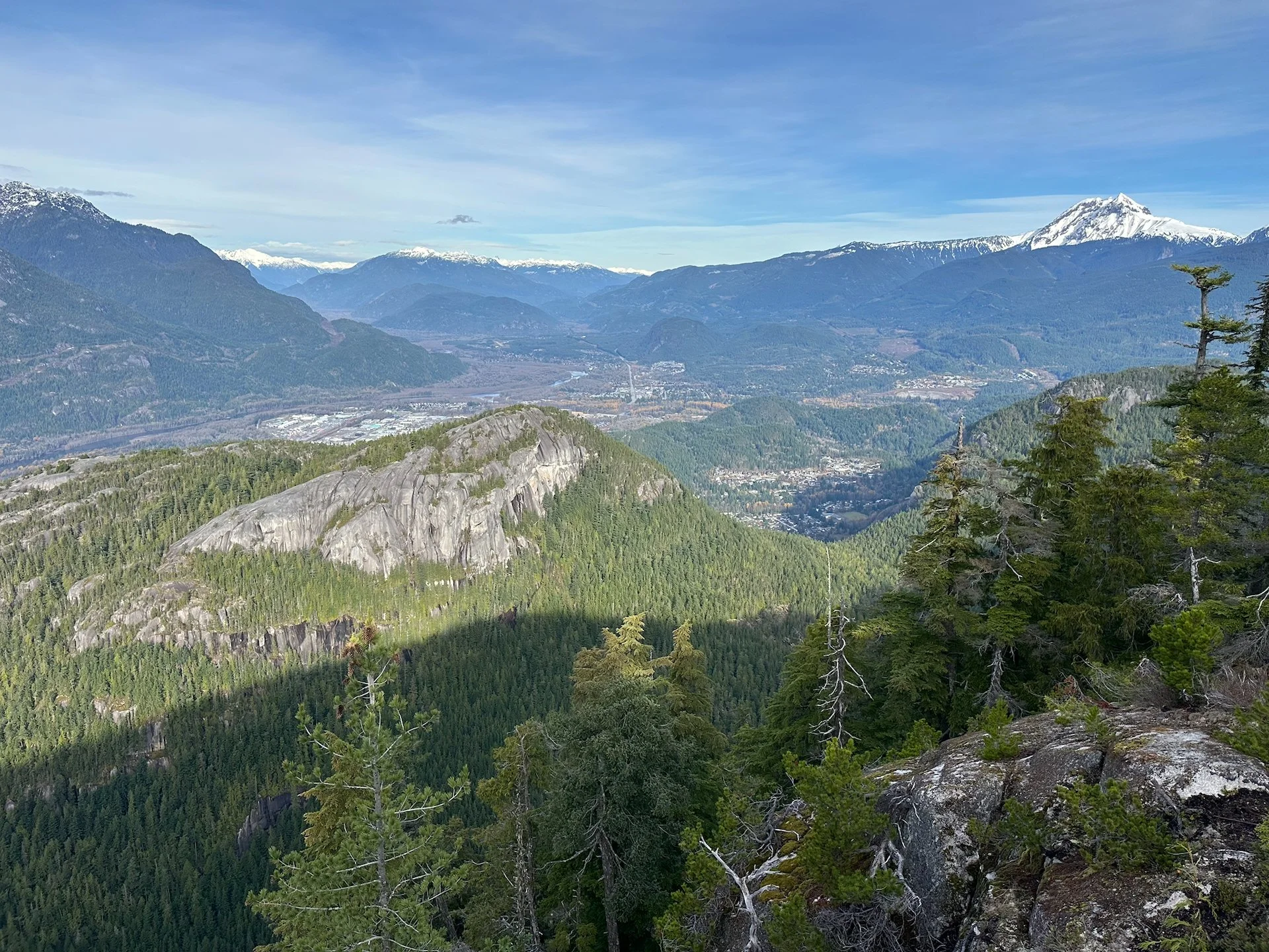  The amazing view out over the Squamish Valley. 