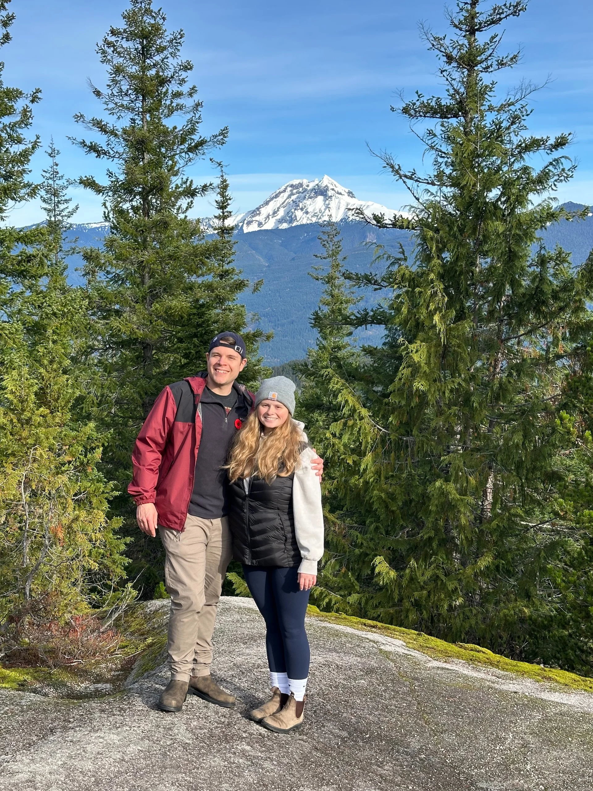  Matt and Alex in front of Garibaldi.  