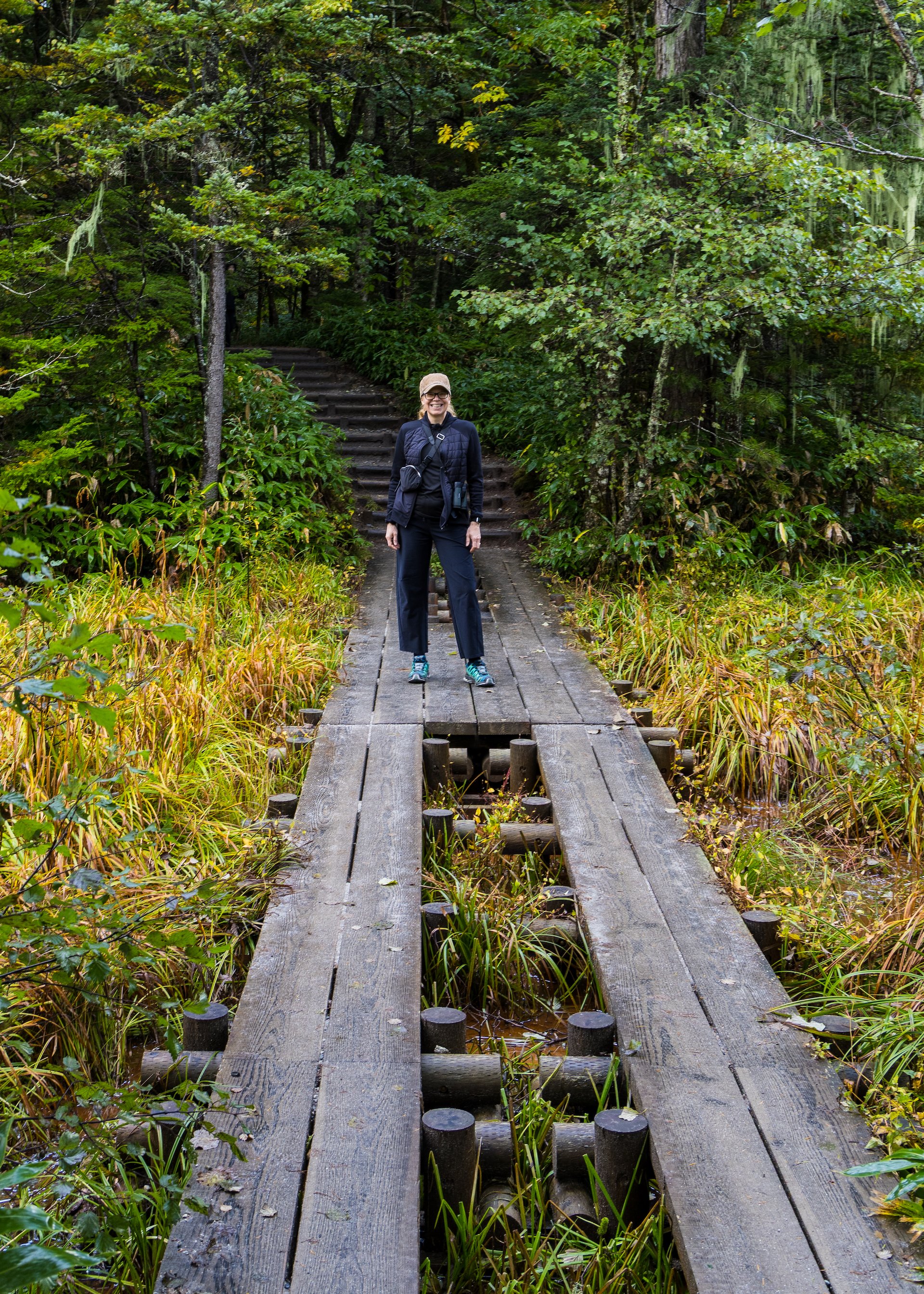  ON the way back to the hotel for breakfast. 