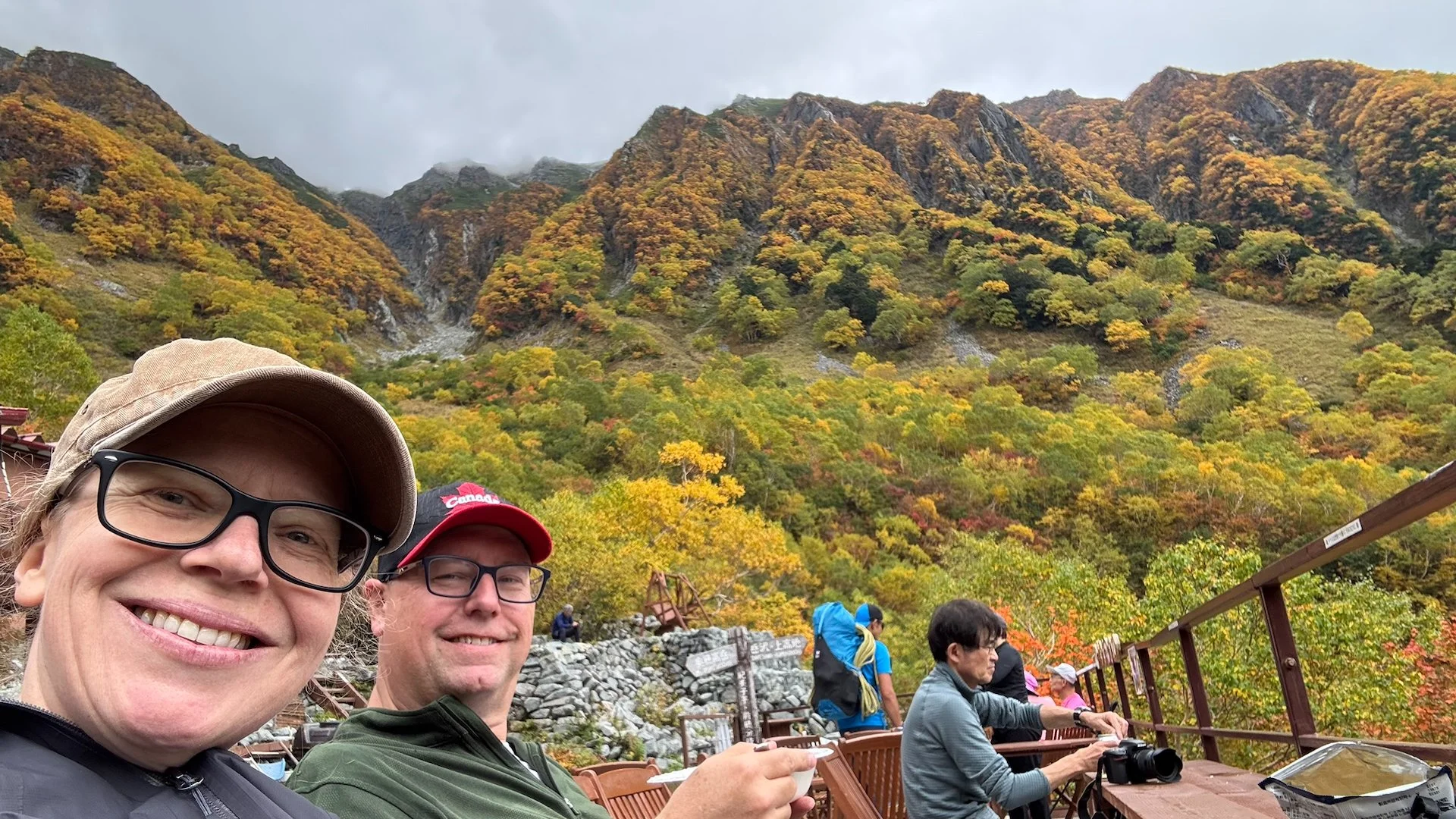  It was a pretty great spot for lunch. And hard to believe that you could buy a hot meal in this hut on the mountain side.  