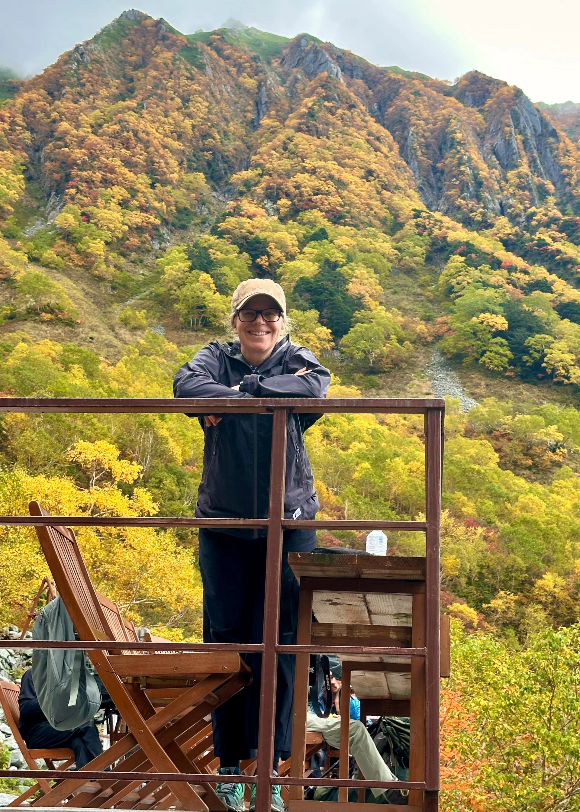  Checking out the view. 