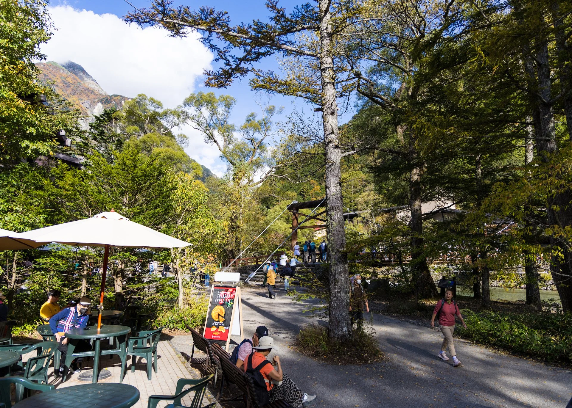  Still, it was a lovely spot to spend our last hour in Kamikochi.  