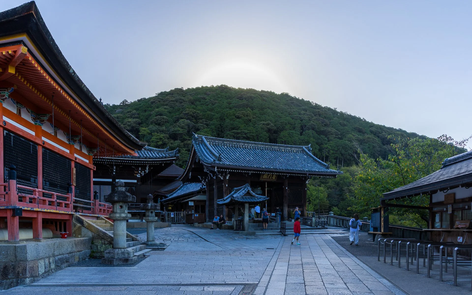  The temple grounds contain a series of different buildings, each quite beautiful. The shame of getting there early is that the light was not great for our photos.  