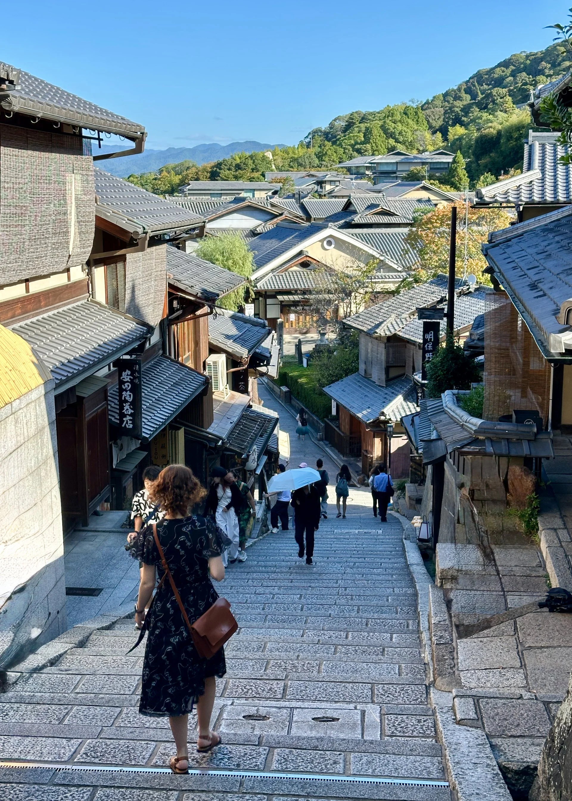  Coming down from the temple you dive down these steep stairs into a warren of narrow, twisting streets.  