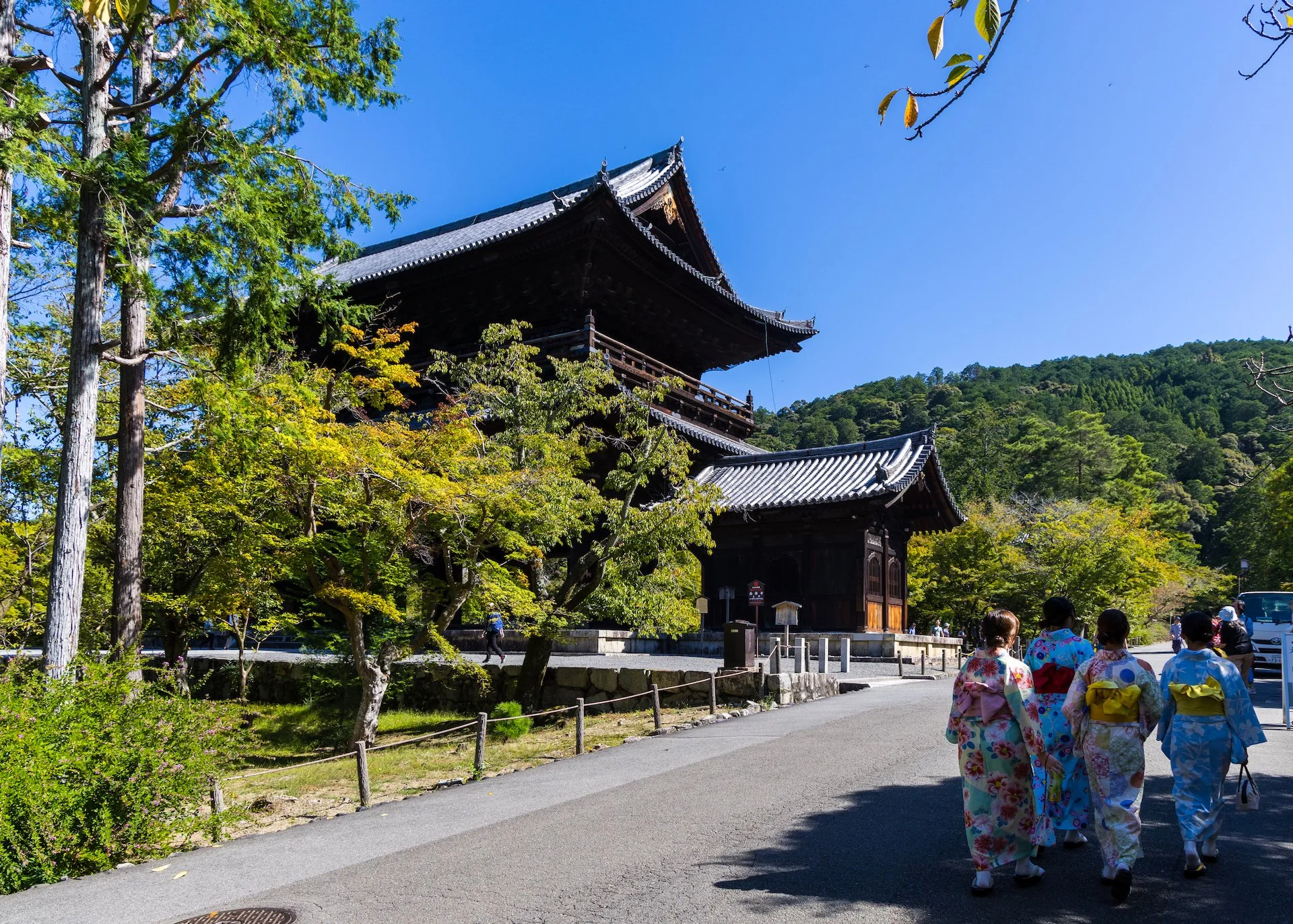  As we headed into the temple there were some women in traditional dress. 